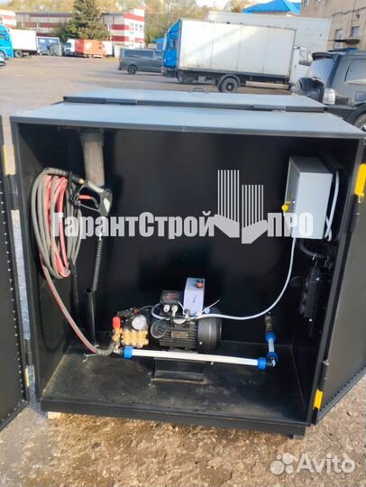 Пункт мойки колес грузовиков для стройплощадки