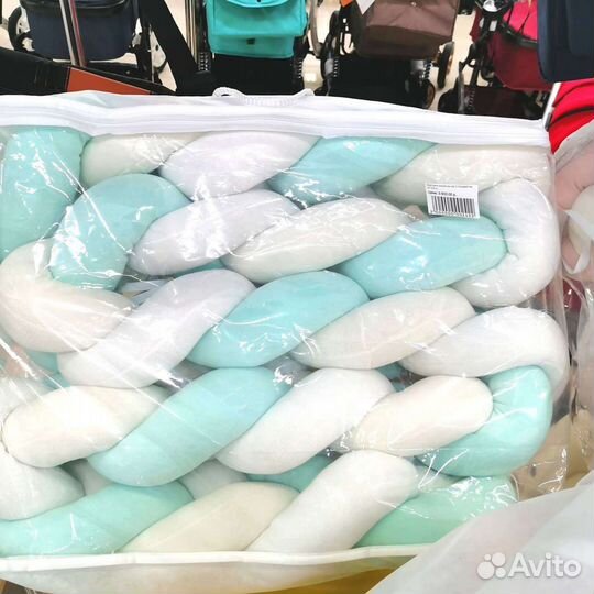 Бортики - косички в кроватку