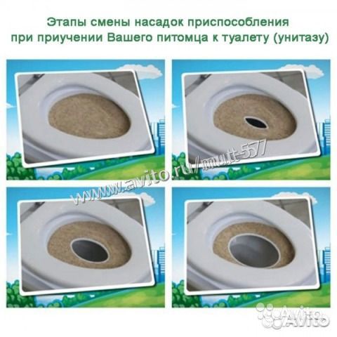 Система приучения кота к унитазу туалету