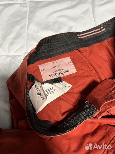Брюки мужские Stone Island красные