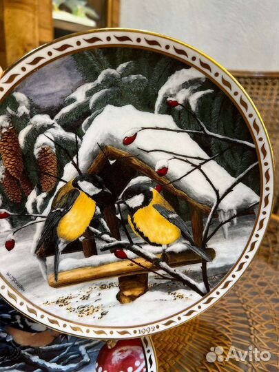 Настенная тарелка птицы