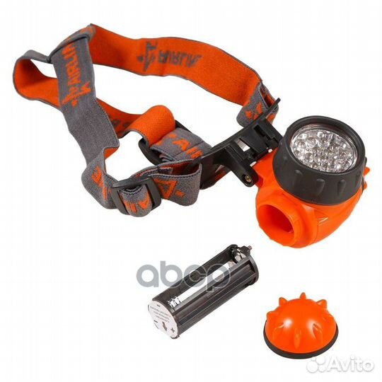 Фонарь налобный на батарейках LEDx19 AFL19H08 A