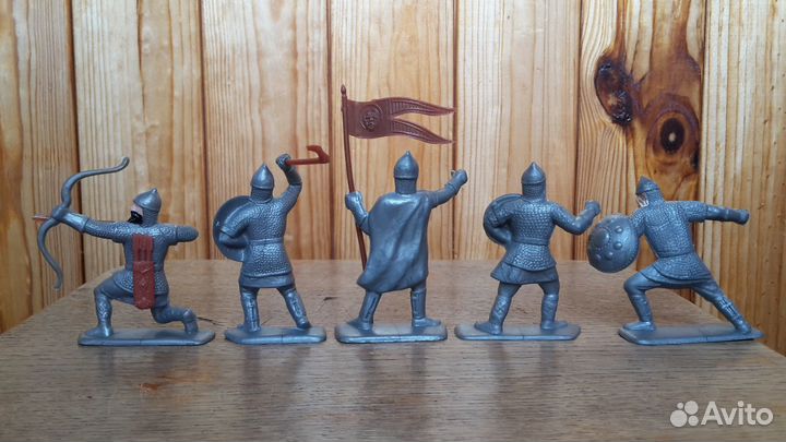 Русская дружина СССР Набор 5 штук З-Д Прогресс