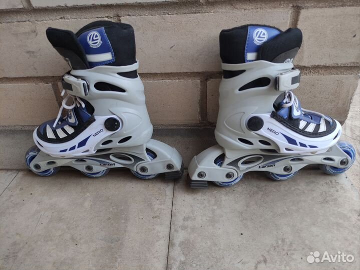 Коньки роликовые раздвижные детские 31-34 размер