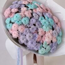 Яркий букет из хризантем. Доставка цветов