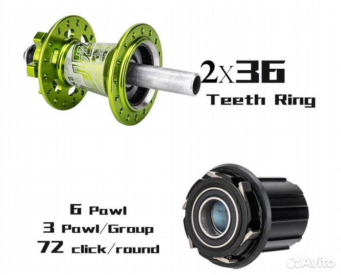 Втулки ztto, Novatec эксцентрик, ось