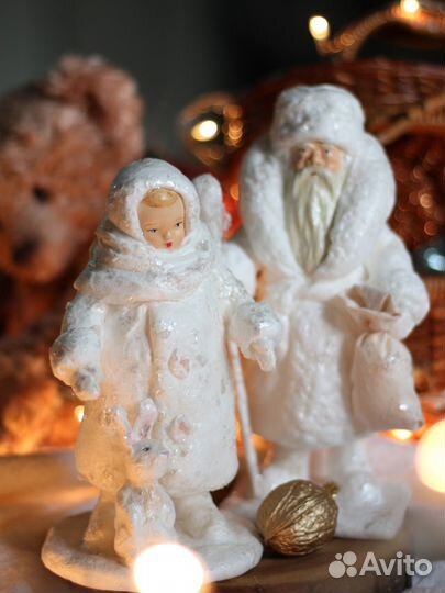 Дед Мороз и Снегурочка в стиле СССР