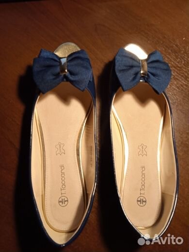 Балетки новые темно-синие 37
