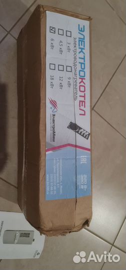 Электрокотел отопления 6 квт