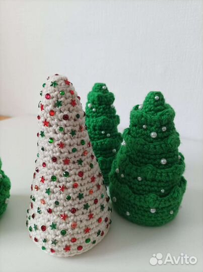 Вязаные ёлки