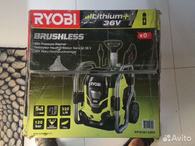 Аккумуляторная мойка высокого давления Ryobi купить в Москве | Товары ...