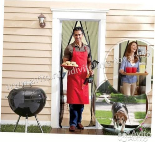 Москитная сетка в дверной проем MagicMesh