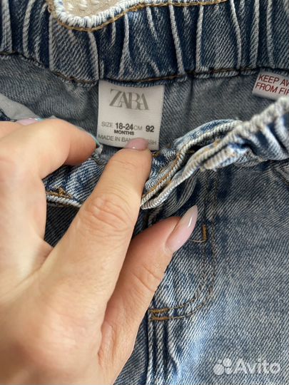 Джинсы Zara 92 см