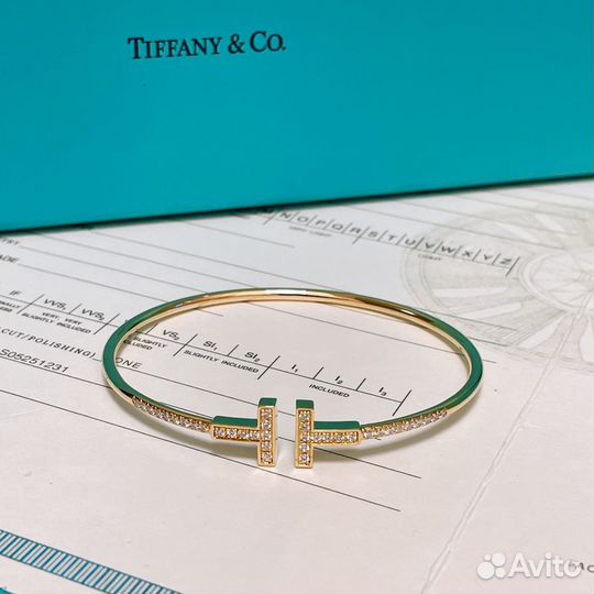 Браслет Tiffany из золота 750 пробы и бриллиантов