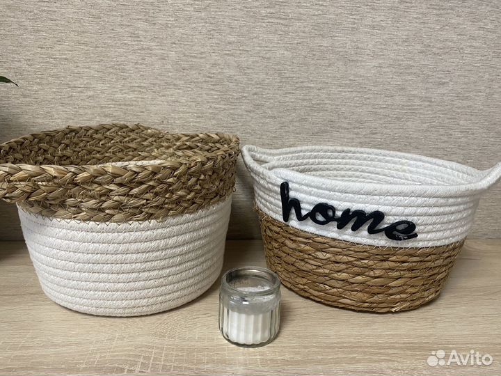Корзина плетеная декоративная