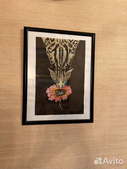 Картина перо линер 