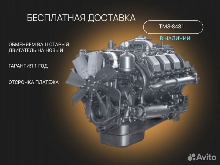 Двигатель тмз 8481