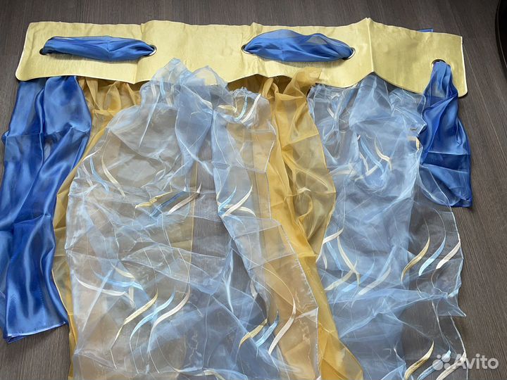 Комплект штор для кухни дачи