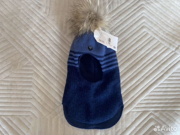 Новая шапка-шлем на мальчика котик 48