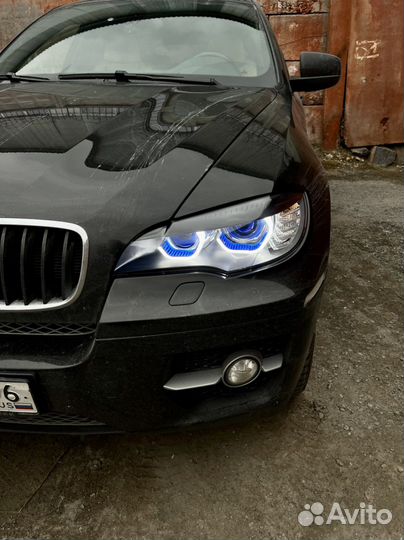 3D глазки ALT96 для BMW X6E71 в G с синей встакой