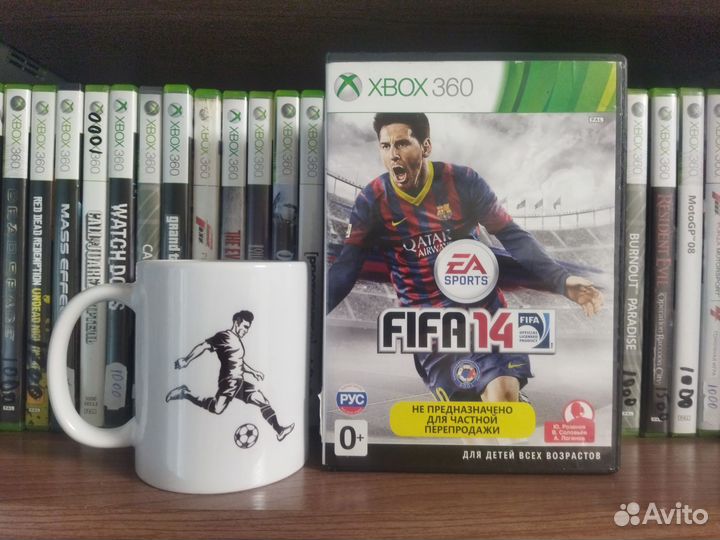 Fifa 14 на xbox 360 + кружка