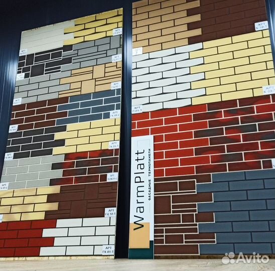 Фасадные термопанели под кирпич