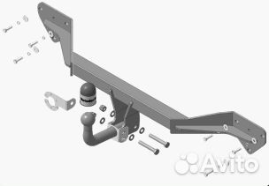 Фаркоп на Toyota Prius 2011-19 с оцинк. шаром