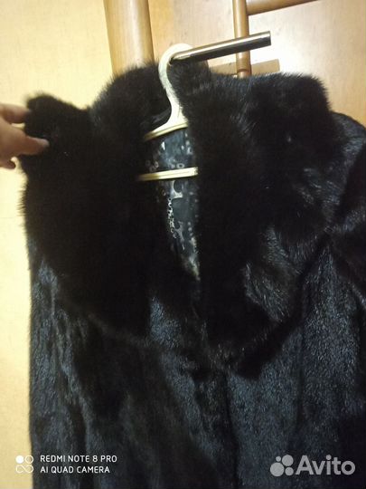 Шуба норковая 42 44 черная
