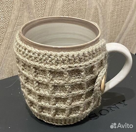 Кружки подарочные в вязаном чехле