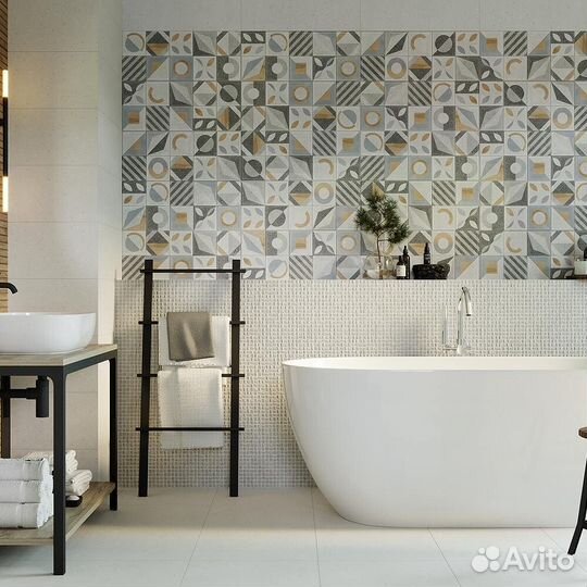 Плитка облицовочная Gracia Ceramica Supreme мозаика серая 600x250x9 мм (8 шт.1,2 кв.м)