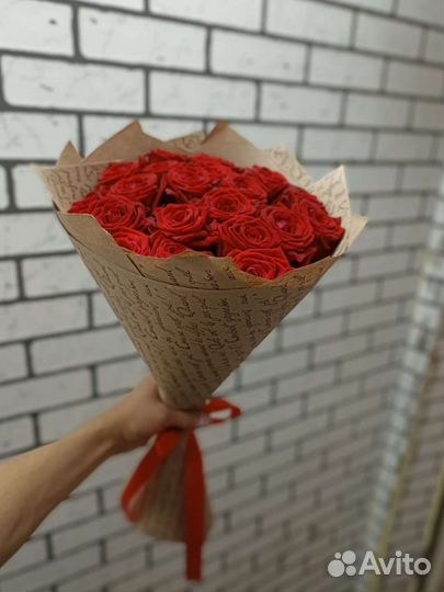 Роза букет роз с доставкой Москва Некрасовка Любер