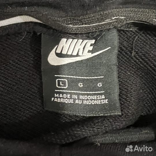 Худи черное Nike Block logo