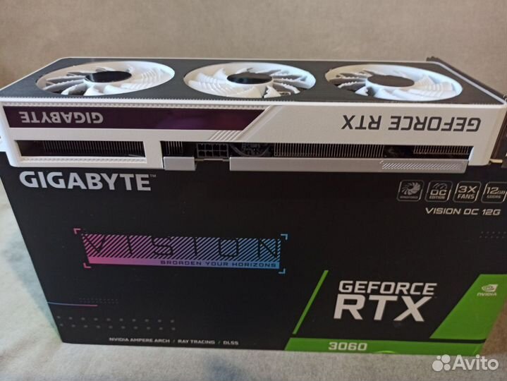 Видеокарта gigabyte GeForce RTX 3060 vision OC 12G