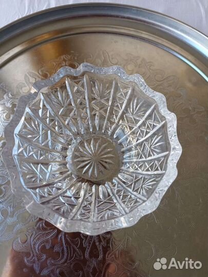 Хрустальная вазочка, производство СССР