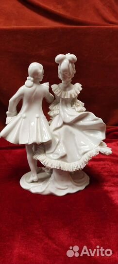 Кружевной фарфор Германия статуэтка 20 см