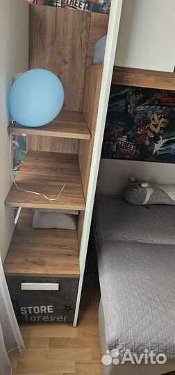 Кровать-чердак с матрасом