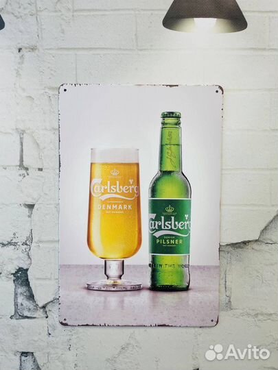 Декор на стену табличка Carlsberg Beer