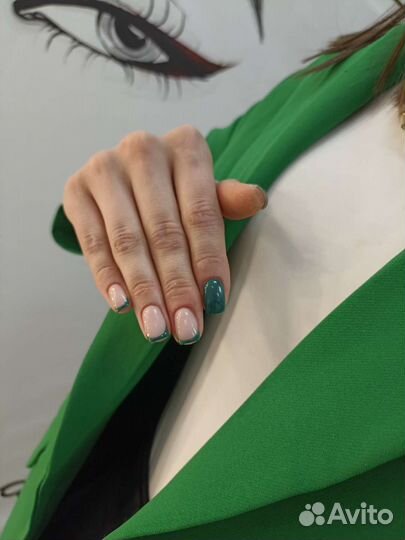Гель лак(1 час 10 мин) наращивание(1час 30мин)