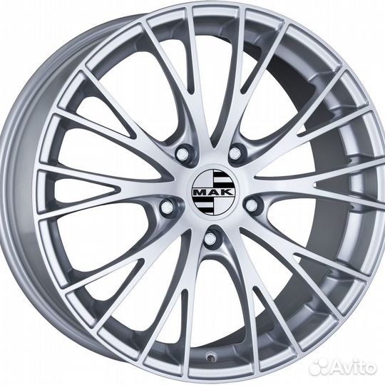 R21 5x112 9J ET26 D66,45 MAK Rennen Silver