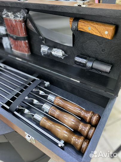 Набор шампуров в кейсе