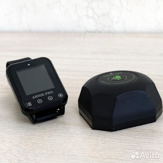 Кнопка вызова официанта модель Бургер и часы Элит