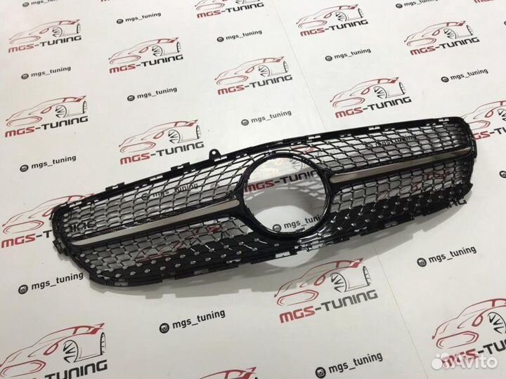 Решетка CLS W218 Diamond Black Без звезды