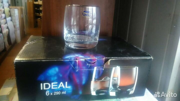 Богемия стаканы для виски. Чехия. 6штук