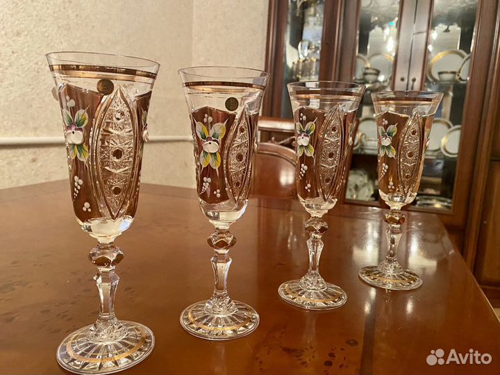 Хрустальные фужеры бокалы