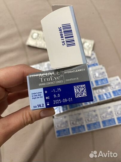 Линзы контактные acavue trueye D-1.75 BC 9.0