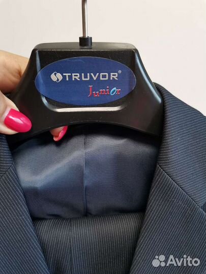 Школьная форма костюм пиджак и брюки truvor 134 72