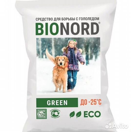 Противогололедный реагент Bionord Green