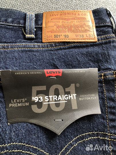 Levis 501 lot '93 W38L32 лимитированная сертя