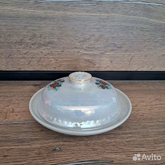 Масленка фарфоровая