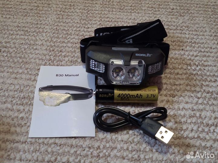 Налобный фонарь Boruit B30